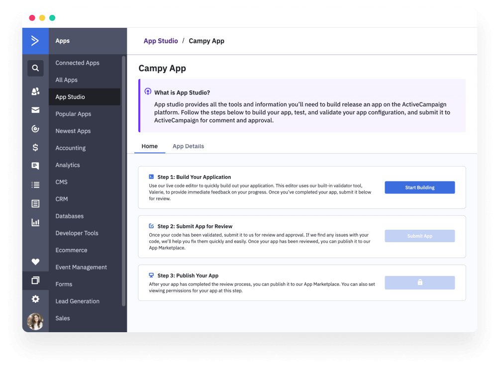 App Studio Easy Access
