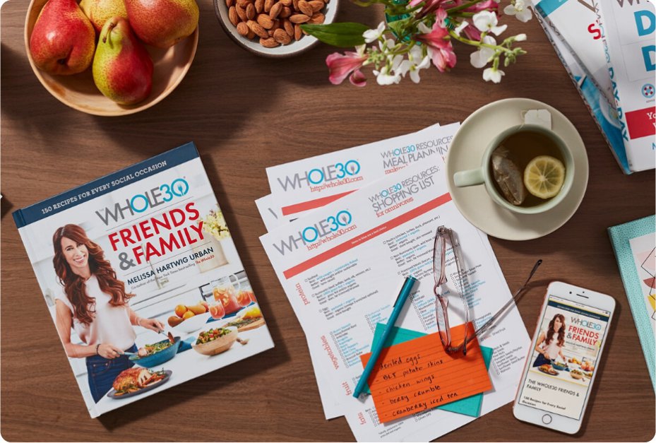 whole30 tabletop editorial
